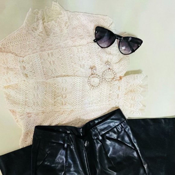 Pleather and Lace Trunk - Picture 2 of 8